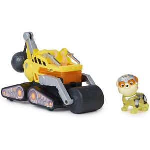 Nickelodeon Paw Patrol Mighty Movie Rubble‎ Mighty Bulldozer with Figure